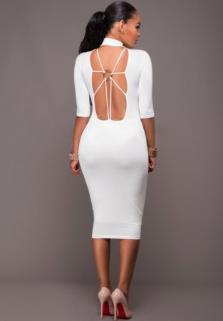 O-ring Midi Dress