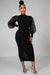 Women's puff sleeve bodycon dress – Douthie’s Corner