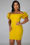 Women Off-shoulder Neckline Dress - Douthie's Corner