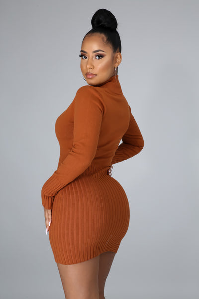 Long Sleeve Stretch Dress | Sleek Comfort Fit – Douthie’s Corner