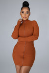 Long Sleeve Stretch Dress | Sleek Comfort Fit – Douthie’s Corner